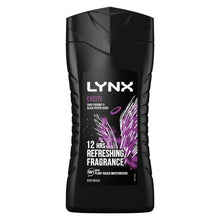 Load image into Gallery viewer, 3pk of 250ml Lynx 12hrs Refreshing Fragrance Shower Gel with 100% Moisturisers