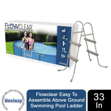 Load image into Gallery viewer, Bestway Flowclear 33"/84cm Easy To Assemble Above Ground Swimming Pool Ladder