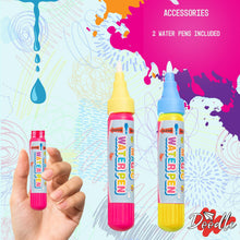 Load image into Gallery viewer, Doodle Water Painting Aqua Doodle Accessories Set - 5 Stencils with 2 Water Pens