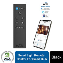 Load image into Gallery viewer, The Wiimote lets you have quick and easy control of your WiZ lights. Set the lights to turn on/off, adjust brightness, change to the night light, and choose from four favorite light modes just by pressing a button. Works with all WiZ Connected products an