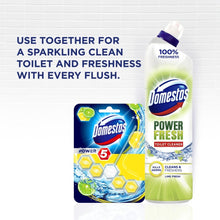 Load image into Gallery viewer, 3x Domestos Power Fresh Antibacterial Toilet Cleaner Lime Fresh, 700 ml