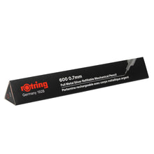 Load image into Gallery viewer, Rotring 600 Mechanical Pencil Silver Barrel Drafting 0.7mm For School