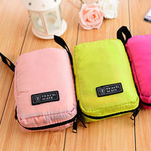 Load image into Gallery viewer, Travel Mate Water-resistant Portable Cosmetic Makeup Hanging Bag - Baby Pink