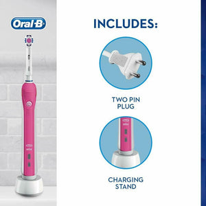 Oral-B Pro 2 2000W 3D White 2 Modes Electric Toothbrush 1 Handle With Head