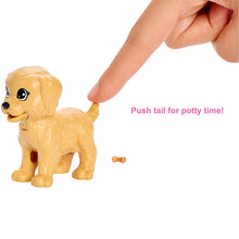 Load image into Gallery viewer, Barbie® Doggy Daycare Doll, Blonde, and Pets Playset with 4 Dogs