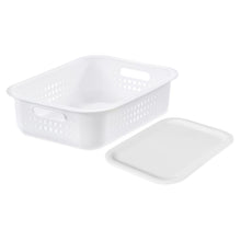 Load image into Gallery viewer, SmartStore Basket Recycled10 Storage Box 6L With Basket PlasticLid, White