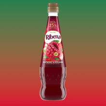 Load image into Gallery viewer, 12 Pack of Ribena Raspberry and Rhubard Cordial Squash, 850ml