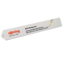 Load image into Gallery viewer, Rotring 800 Ballpoint Pen Medium Point Blue Ink Silver Barrel Refillable