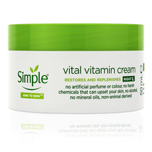 Load image into Gallery viewer, 6 x 50ml Simple Kind to Skin Vital Vitamin Night Cream for Sensitive Skin