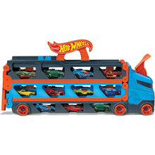 Load image into Gallery viewer, Hot Wheels Speedway Hauler and Three Vehicles