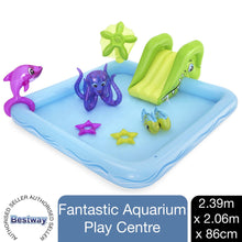 Load image into Gallery viewer, Bestway 239 x 206 x 86 cm Fantastic Aquarium Water Play Center for Kids, 1pk