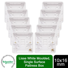 Load image into Gallery viewer, Schneider Electric Lisse  Moulded GGBL9116, 16mm Surface Pattress Box, 10 Pack