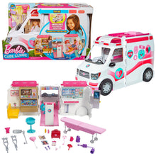 Load image into Gallery viewer, Barbie® Careers Care Clinic Ambulance with Accessories, Role Model, Light &amp; Sound