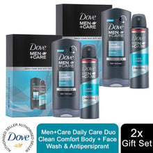 Load image into Gallery viewer, Dove Men+Care Daily Care Duo Gift Set For him, Body Wash 250ml &amp; Deo 150ml