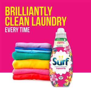 Surf Washing Liquid & Comfort Conditioner Passion Bloom & Tropical Lily Summer Fragrance Bundle