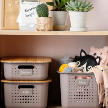 Load image into Gallery viewer, SmartStore Lightweight &amp; Durable Recycled Storage Box 2 Basket and 2 Lid