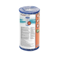 Load image into Gallery viewer, Bestway Type I, II, III or IV Flowclear Swimming Pool Filter Cartridge