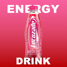 Load image into Gallery viewer, 12 Pk of 900ml Lucozade Energy Raspberry Ripple Sugar-Free Sparkling EnergyDrink