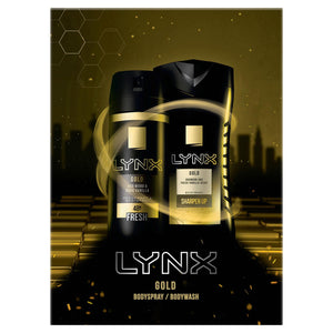 Lynx Gold Gift Set, Present For Brothers, Boys & Teens, Shower Gel & Deodorant