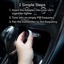 Load image into Gallery viewer, Aquarius Bluetooth Car Adapter FM Transmitter Hands-free Calling,Car Kit - White