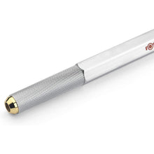 Load image into Gallery viewer, Rotring 800 Ballpoint Pen Medium Point Blue Ink Silver Barrel Refillable