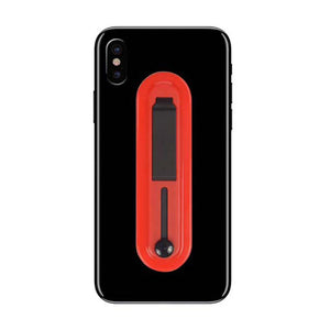 Aquarius Universal Finger Grip Ring Band Smart Mobile Phone Holder - Red