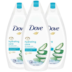 Dove Hydrating Care, Purifying Detox & Renewing Glow Body Wash 450ml, 3pk or 6pk