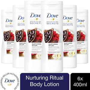 3x400ml or 6x400ml Dove Nourishment Body Lotion For All Skin Types