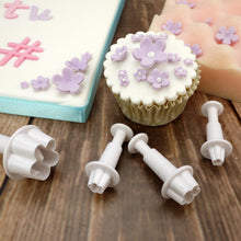 Load image into Gallery viewer, Fondant Plunger &amp; Cutter For Icing, Muffin &amp; Pudding Cutting, Flower Shape