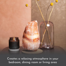 Load image into Gallery viewer, Haven Smart Pink Himalayan Salt Lamp on a Premium Wooden Base - Colour Changing Mood Light and Home Decor Accessory (Extra Large)