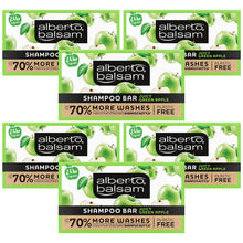 Load image into Gallery viewer, 6pk 75g Alberto Balsam Juicy Green Apple Shampoo Bar with Argan oil Plastic Free