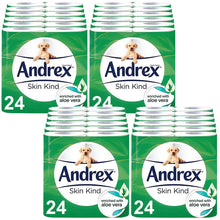 Load image into Gallery viewer, Andrex Toilet Roll Skin Kind, Gentle Clean, Classic or Supreme Quilts, 96 Rolls