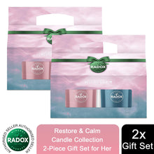 Load image into Gallery viewer, Radox Restore &amp; Calm Candle Collection 2-Piece Gift Set for Her