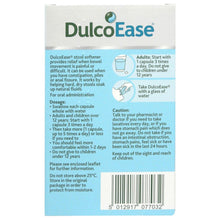 Load image into Gallery viewer, 2 Pack DulcoEase Stool Softener 100mg Constipation Relief Capsules, 30 Capsules