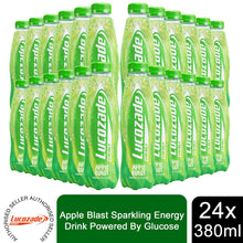 Load image into Gallery viewer, Lucozade Energy Apple Sparkling Energy Drink Powered By Glucose, 24x380ml