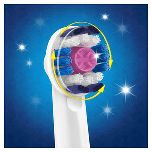 Oral-B Genuine 3D White Replacement Toothbrush Heads - 4 Heads