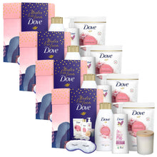 Load image into Gallery viewer, Dove Winter Love Bath &amp; Body 6pcs Gift Set For Her with Soy Candle &amp; Eye Mask