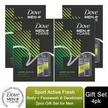 Load image into Gallery viewer, Dove Men Care Sport Active Fresh Bodywash &amp; Deodorant 2pcs Gift Set For Men