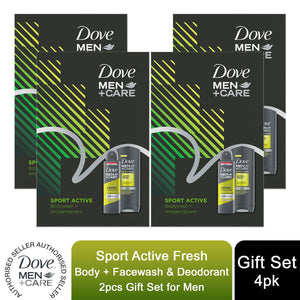 Dove Men Care Sport Active Fresh Bodywash & Deodorant 2pcs Gift Set For Men