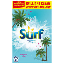 Load image into Gallery viewer, 90W(45wx2)Surf Coconut Bliss Washing Powder &amp; 85WComfort Pure Fabric Conditioner