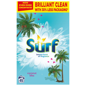 90W(45wx2)Surf Coconut Bliss Washing Powder & 85WComfort Pure Fabric Conditioner