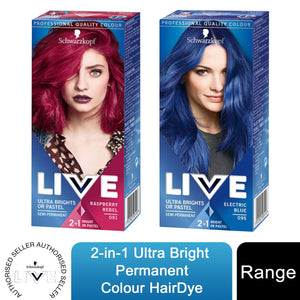 Schwarzkopf Live 2-in-1 Ultra Bright Permanent Colour HairDye