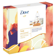 Load image into Gallery viewer, Dove Truly Pampered Bath &amp; Home 2pcs Gift Set For Her with Soap Dish &amp; Candle