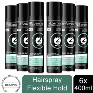 6 Pack of 400ml Each Tresemme Professionals 24 H Frizz Control Hairspray