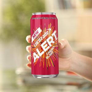 Lucozade Alert Cherry Blast High Caffeine VIT-B3 Fat-Free Energy Drink, 12x500ml