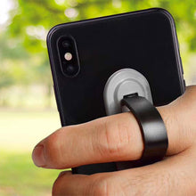 Load image into Gallery viewer, Aquarius Universal Finger Grip Ring Band Smart Mobile Phone Holder - Black