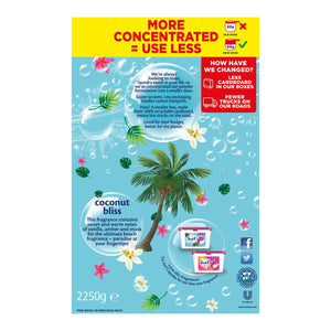 5x of 45W Surf Concentrated Coconut Bliss Laundry Powder 2.25kg, Total 225Washes