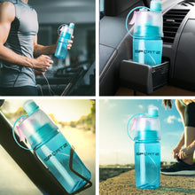 Load image into Gallery viewer, SportZ Leak Proof Travel Water Bottle with Spray Function - 400ml (Pink | Blue | Green)