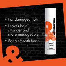 Load image into Gallery viewer, 3 Pack of 250ml Toni &amp; Guy Fibre Strengthening Shampoo for All Types of Hair