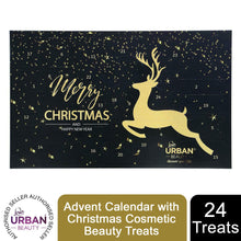 Load image into Gallery viewer, Love Urban Beauty Advent Calendar with 24 Christmas Cosmetic Beauty Treats